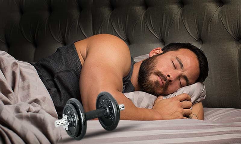 افزایش سایز عضلات در خواب